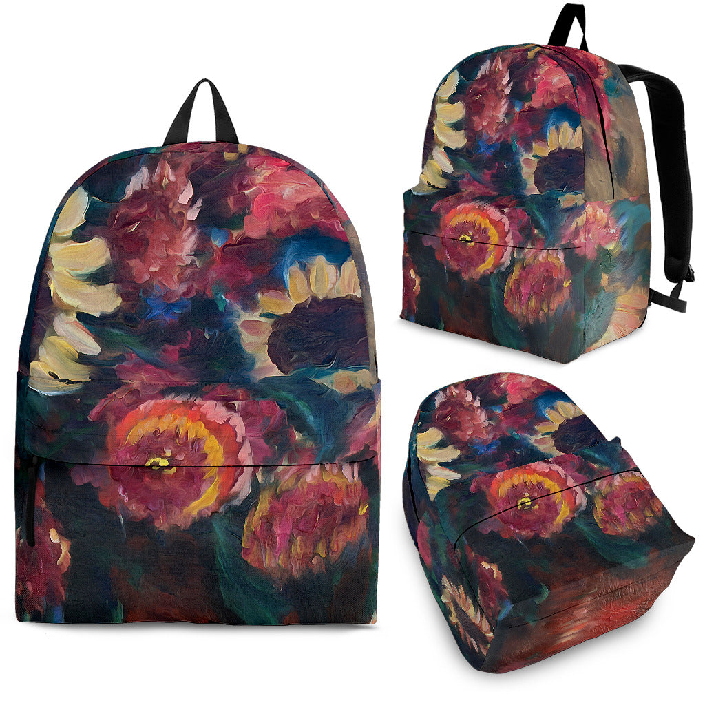 The Sunflower Bouquet Backpack Fine Art Painting