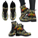 Mandala Dragonfly Handcrafted Boots