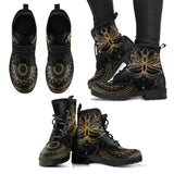 Gold Lotus Women's Leather Boots