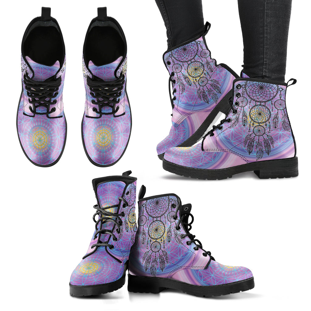 Chakra Dream Catcher Women's Leather Boots