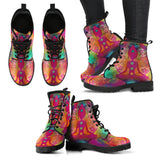 Colorful Spiritual Women's Leather Boots
