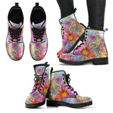 Yinyang Floral Handcrafted Boots