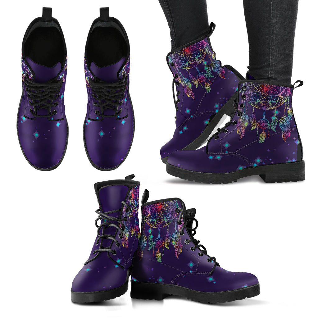 Dream Catcher with Stars Women's Leather Boots