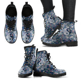 Yin Yang Floral Handcrafted Boots