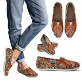 Leather Paisley Mandala Handcrafted Casual Shoes