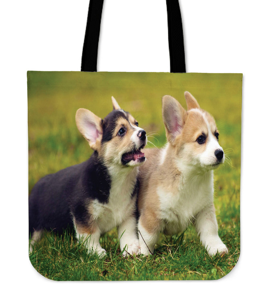 Corgi Dogs Canvas Tote Bag
