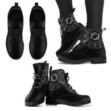 Pisces Black Zodiac Women's Leather Boots