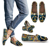 Feather Peace Mandala Handcrafted Casual Shoes