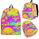 Yellow skulls backpacks