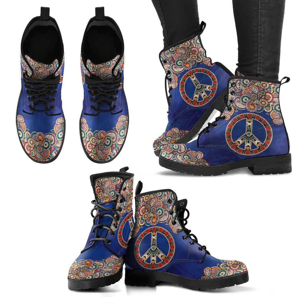 Hippie Peace 2 Handcrafted Boots