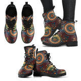 Brown Paisley Mandala Handcrafted Boots