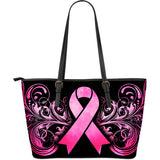 Breast Cancer Awareness Leather Tote Bag