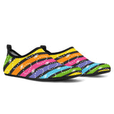 Diagonal Rainbow Aqua Shoes