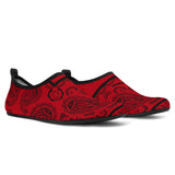 Red and Black Bandana Boat Shoes