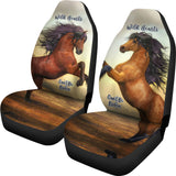 Wild Hearts Can't Be Broken Car Seat Covers For Horse Lovers