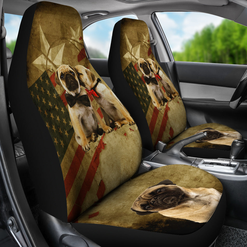 Pugs cute Auto Seat Cover